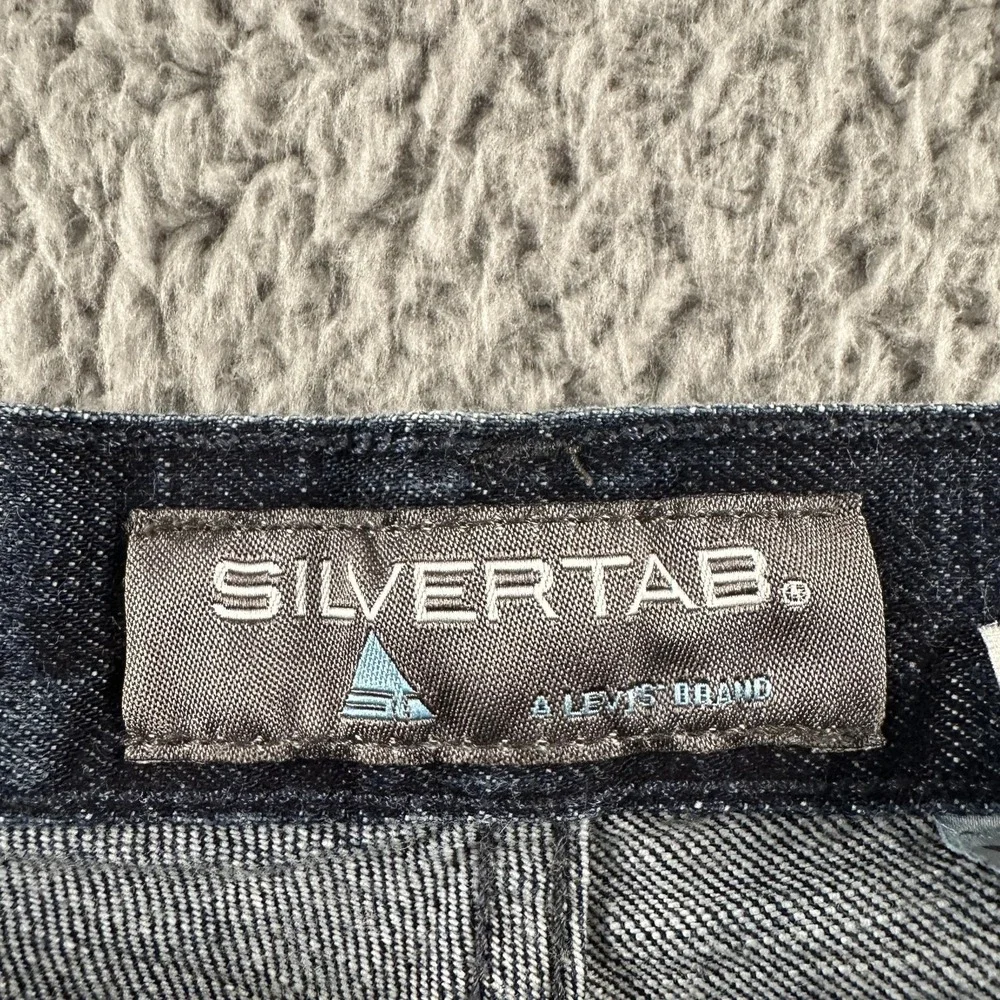 Vtg Levis Silvertab‎ Jeans Mens 34x30 Blue Baggy Y2K Articulated Knee 90's